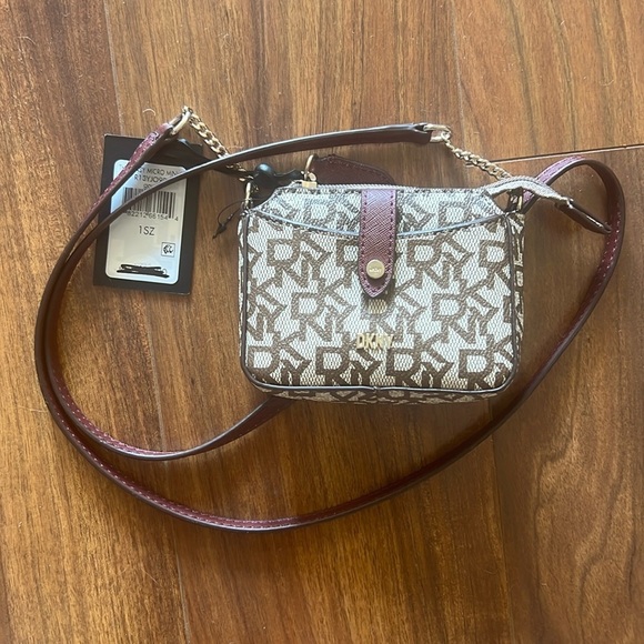 Dkny Handbags - DKNY: Mini Micro Monogram Crossbody Bag